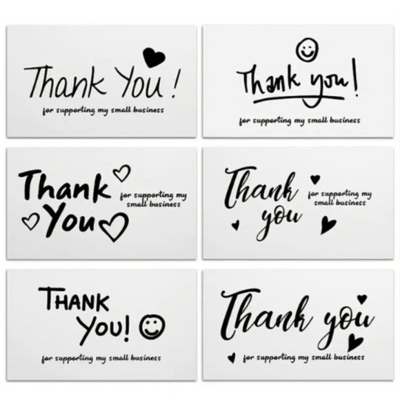 600 Pc Thank you Cards and Stickers sale - Picture 2 of 6